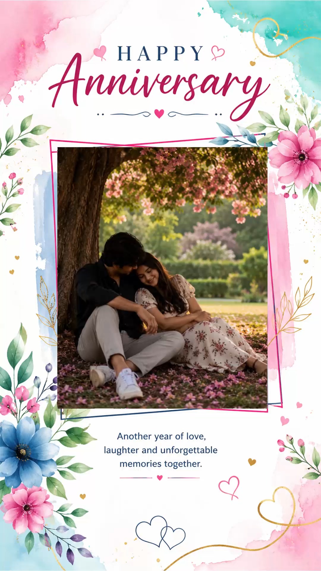 Floral Wedding Anniversary