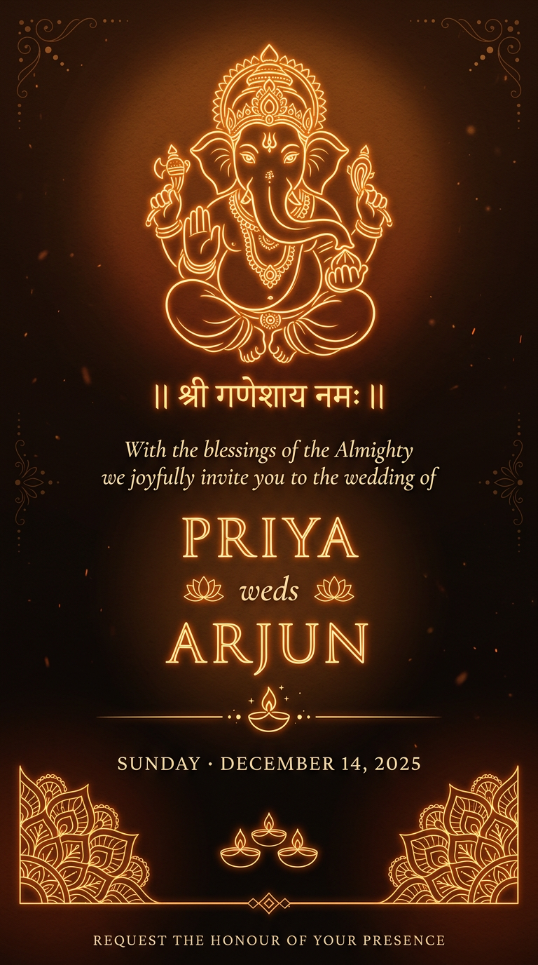 Lord Ganesha  blessings