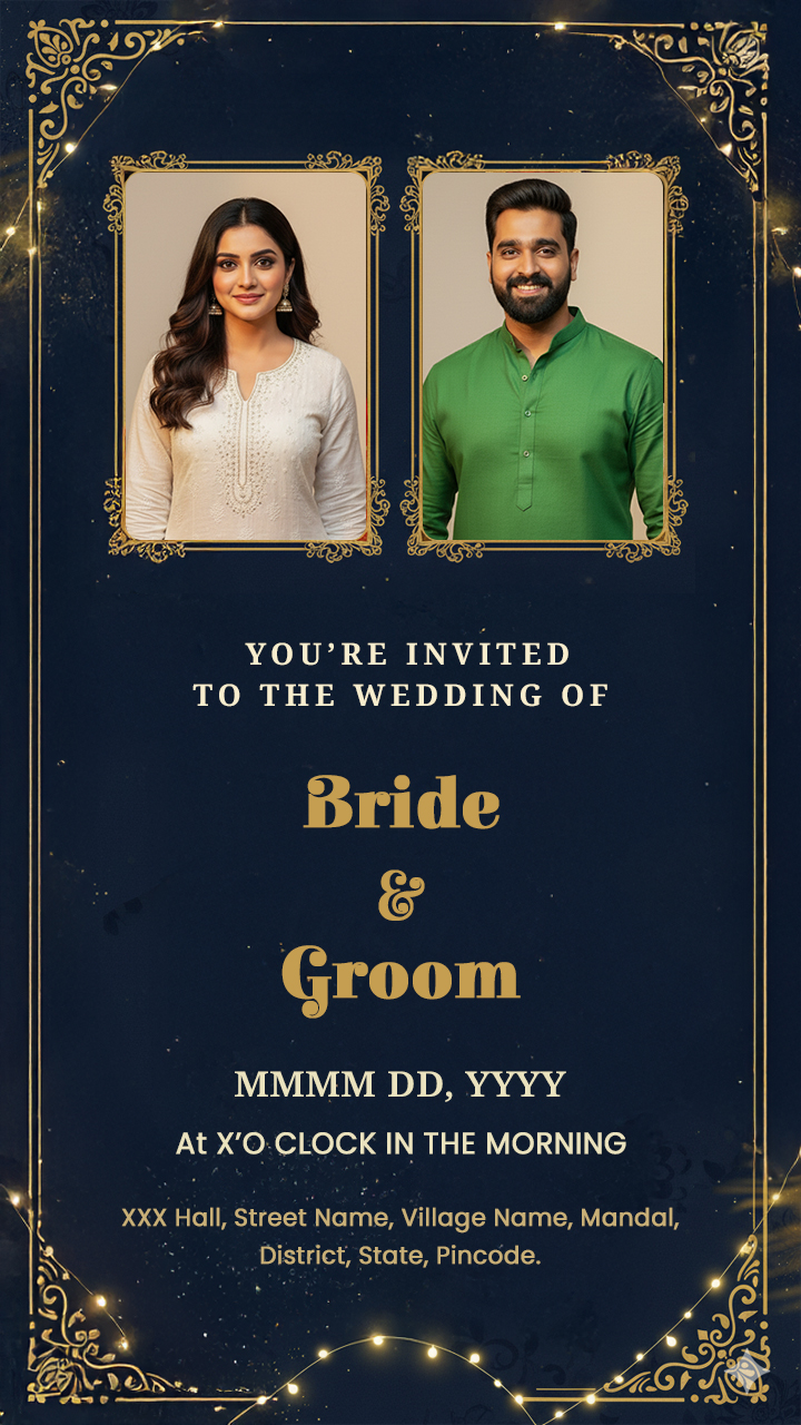 Wedding invitation card