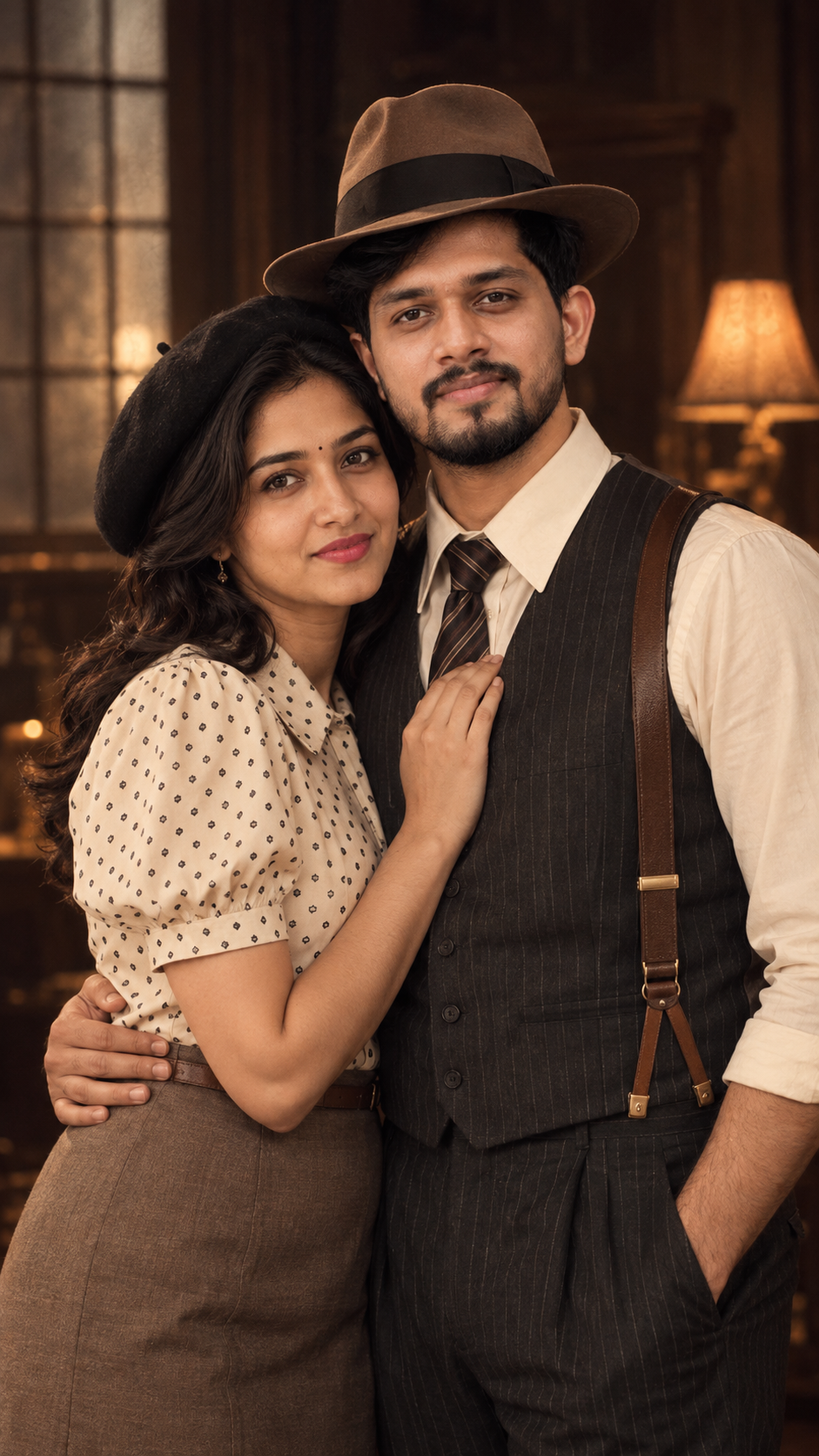 1930s Vintage Couple Portrait