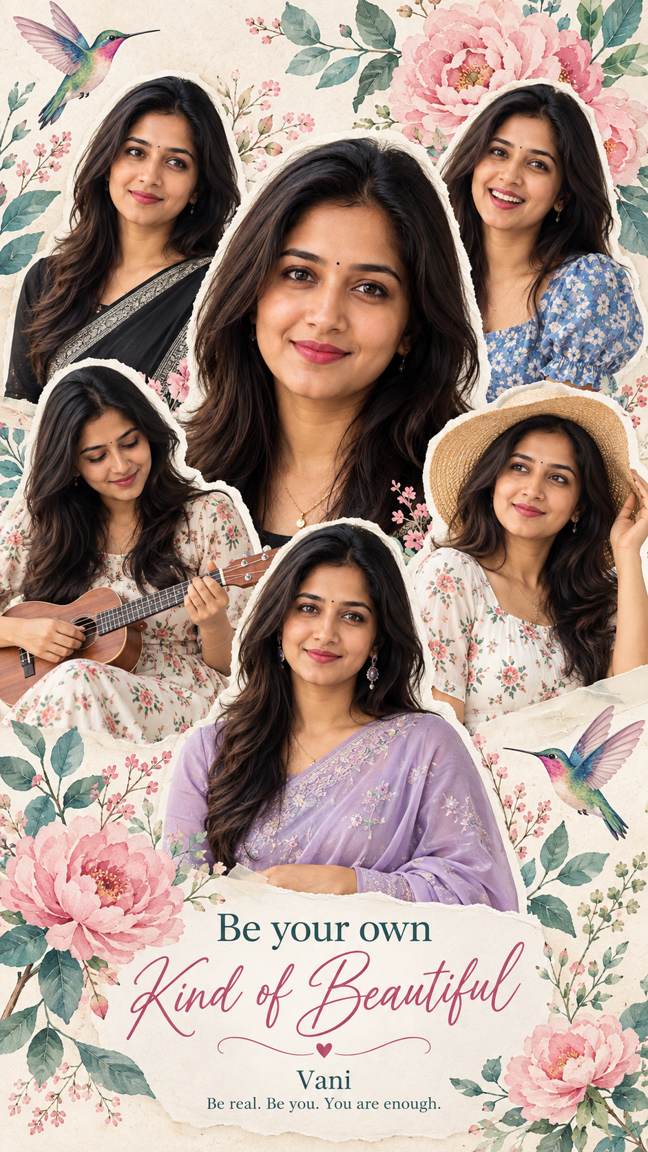 Elegant Floral Portrait