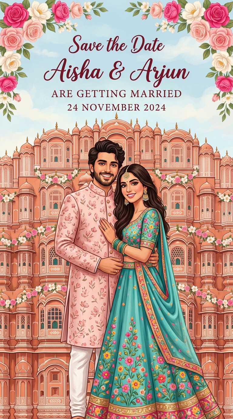 Royal Courtyard Save-the-Date
