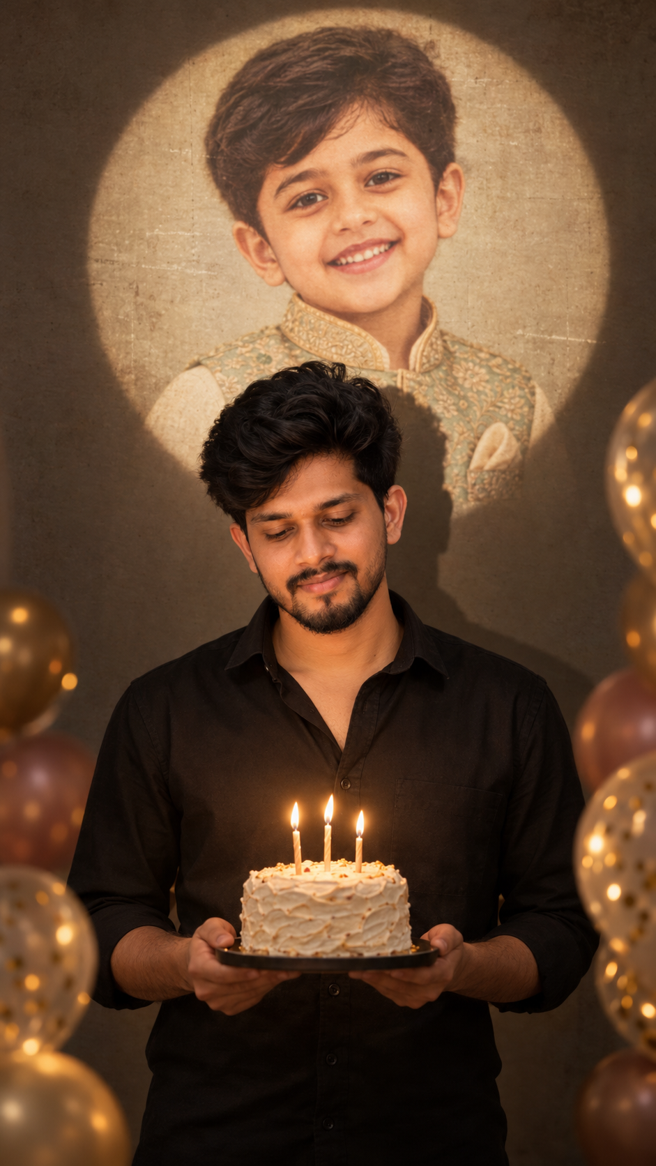 Then & Now Birthday Glow