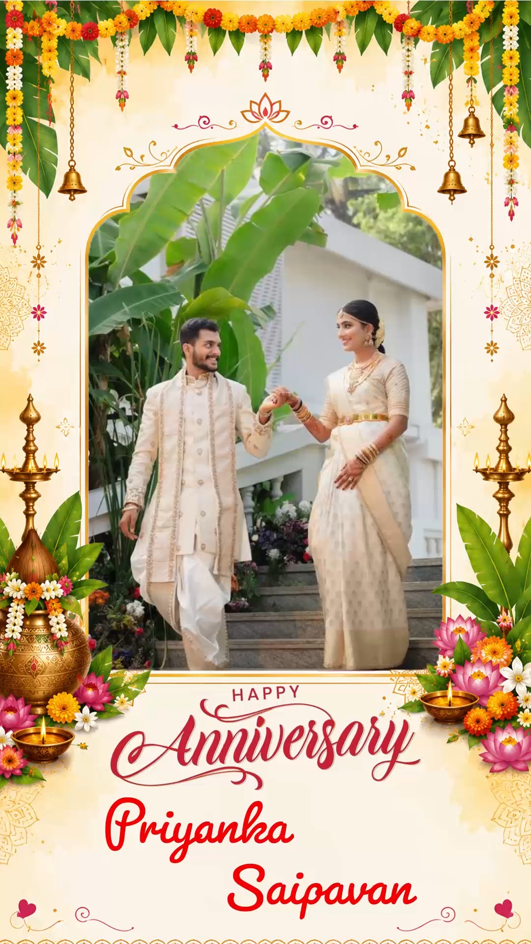 Floral Wedding Anniversary Celebration