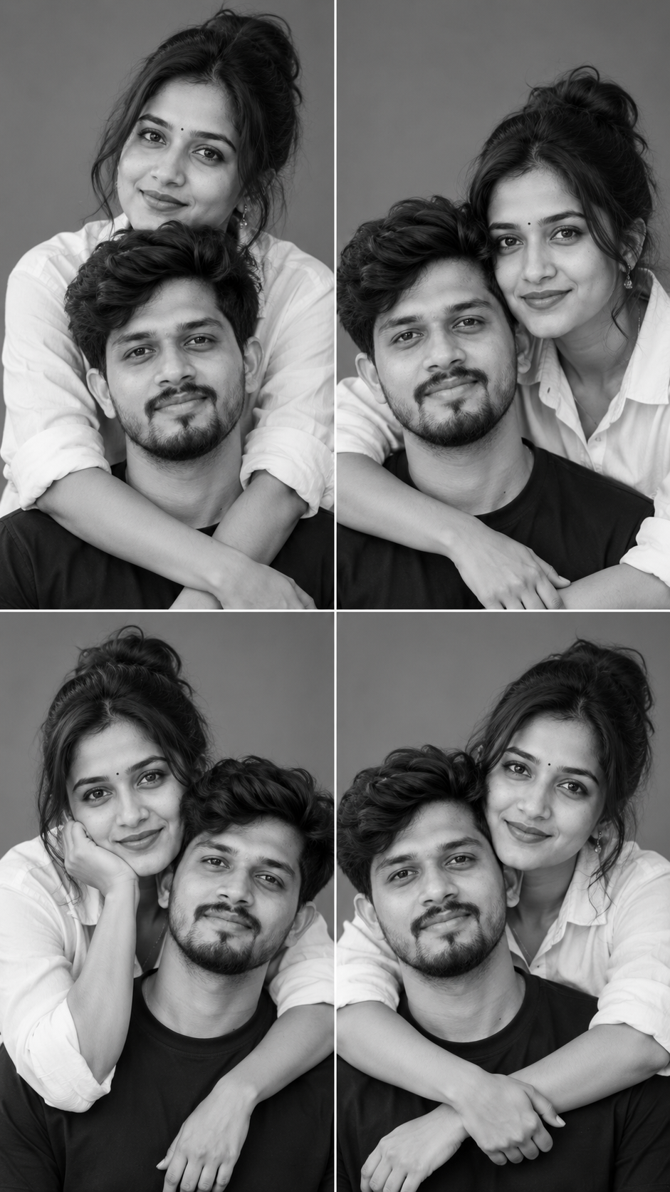 Monochrome Couple Portrait