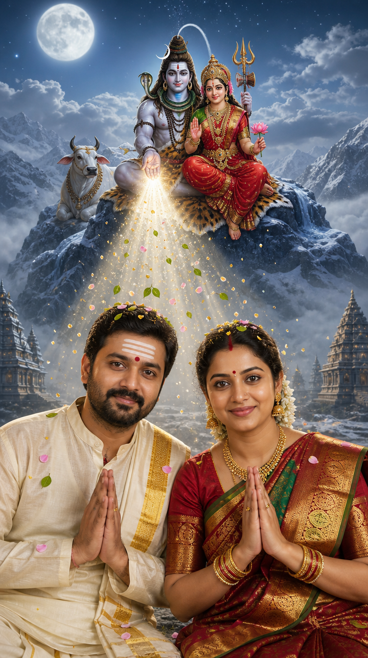 Lord Shiva Blessing Couple