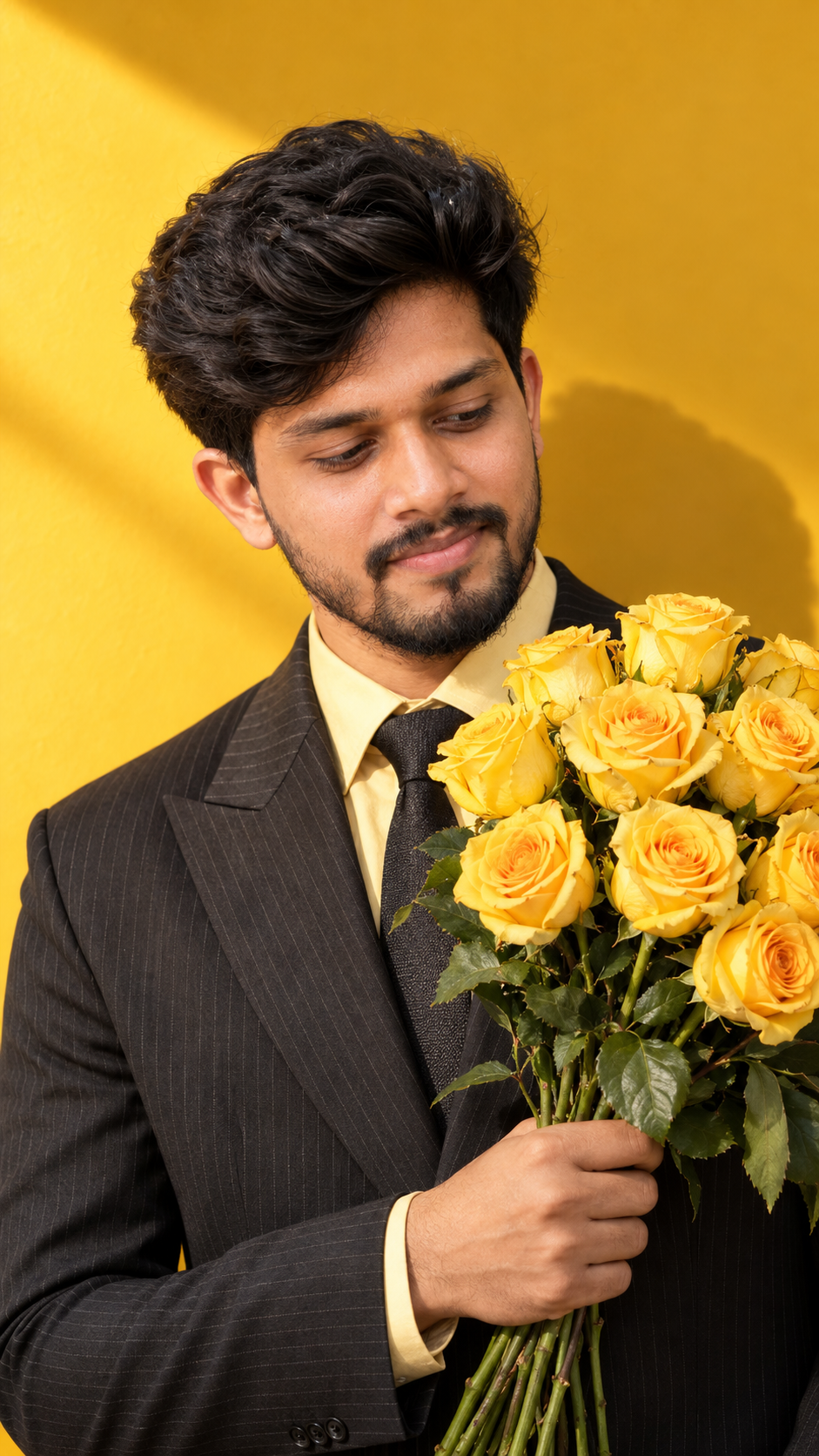 Yellow Rose Portrait