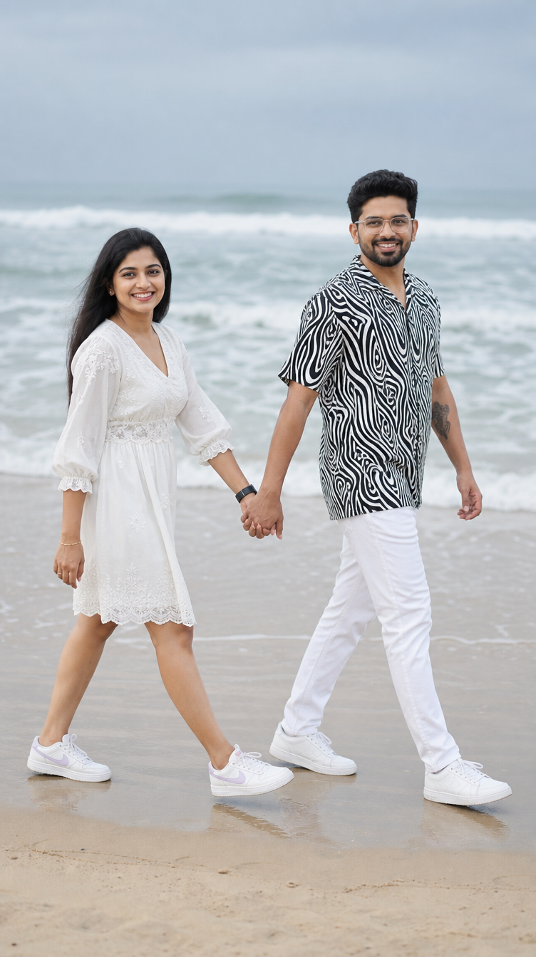 Beach Hand-Holding Walk