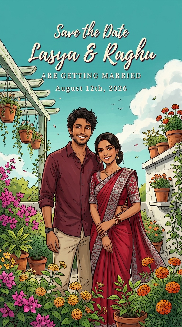 Garden Save the Date 