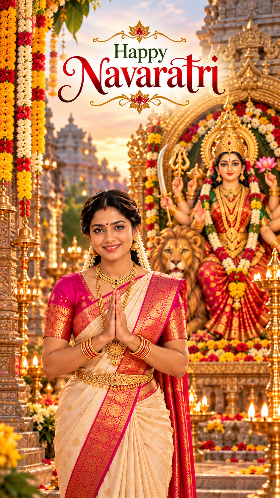 Navaratri Woman – Durga Matha Blessings