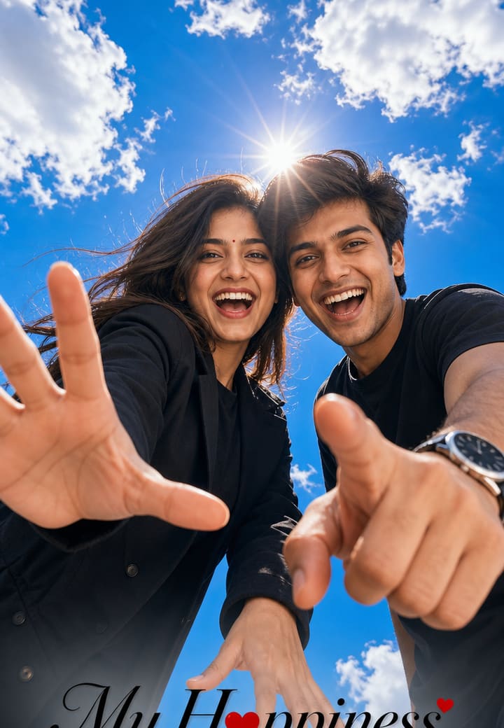 Us, Sun, Sky — Hindi wedding invitation template on Tellow