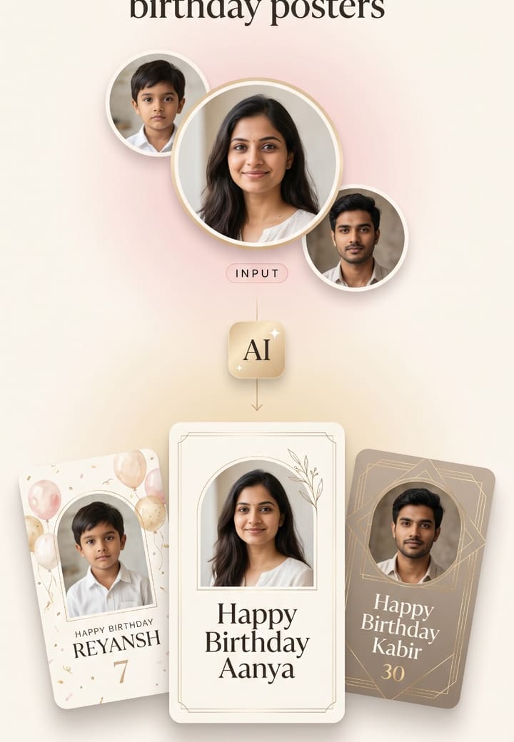 Create Happy Birthday Poster — first birthday party template on Tellow