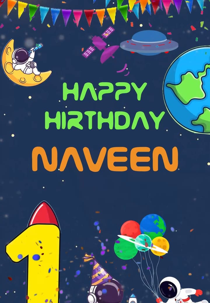 Space Alter-Egos Birthday Invite — haldi invitation template on Tellow