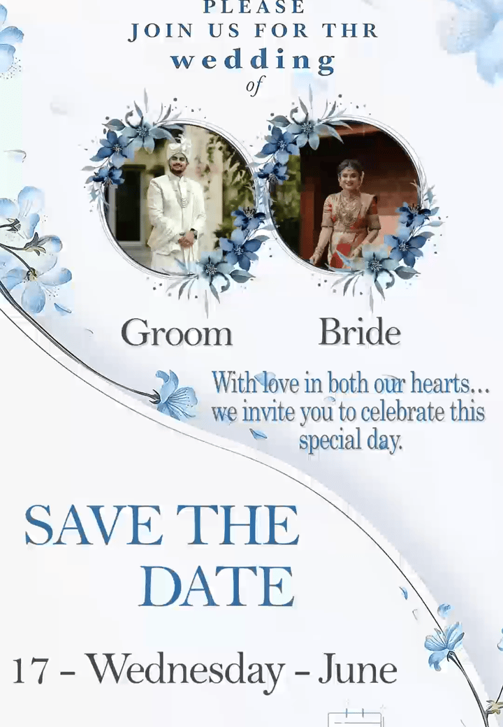 Golden Promise — Hindu wedding invitation card on Tellow