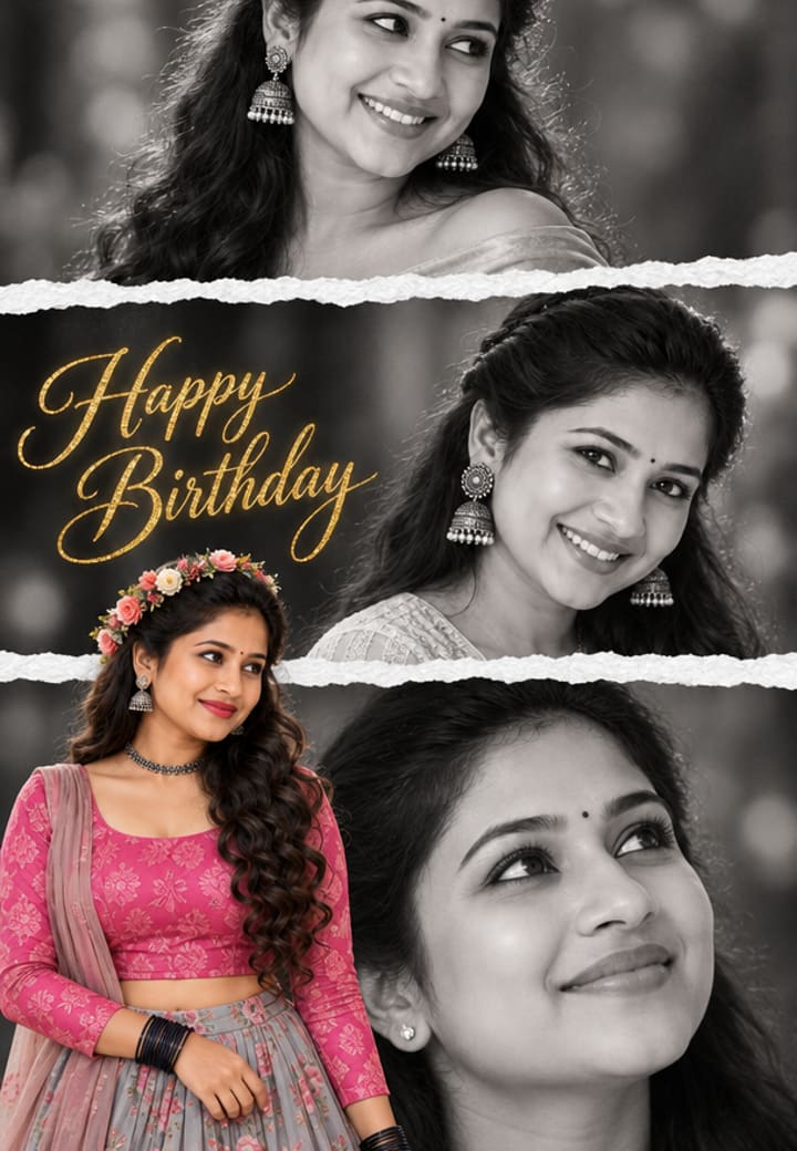 AI birthday greeting poster — make a birthday invitation card on Tellow